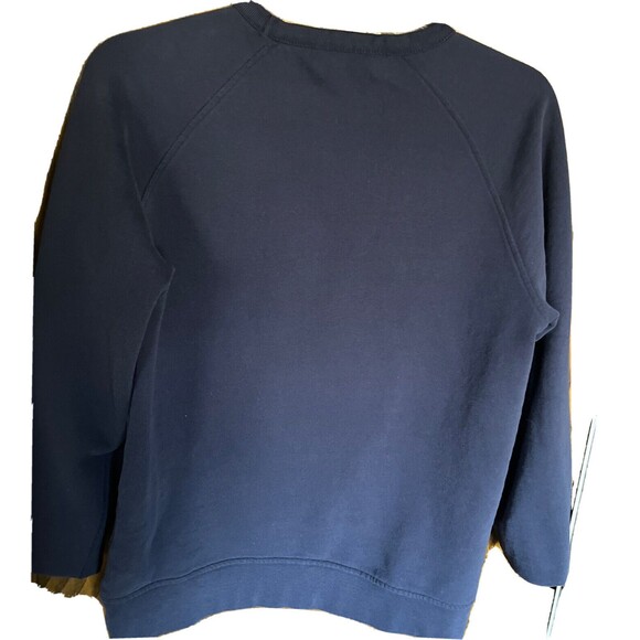 M Lee wonen sweatshirt blue color 100%cotton machine washable made in Turkey - Picture 4 of 4